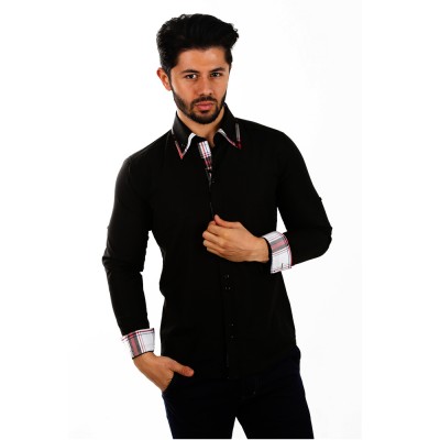 Herren Langarm- und Kurzarm Hemd